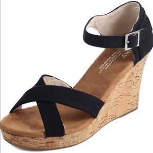 Toms strappy wedge sandal